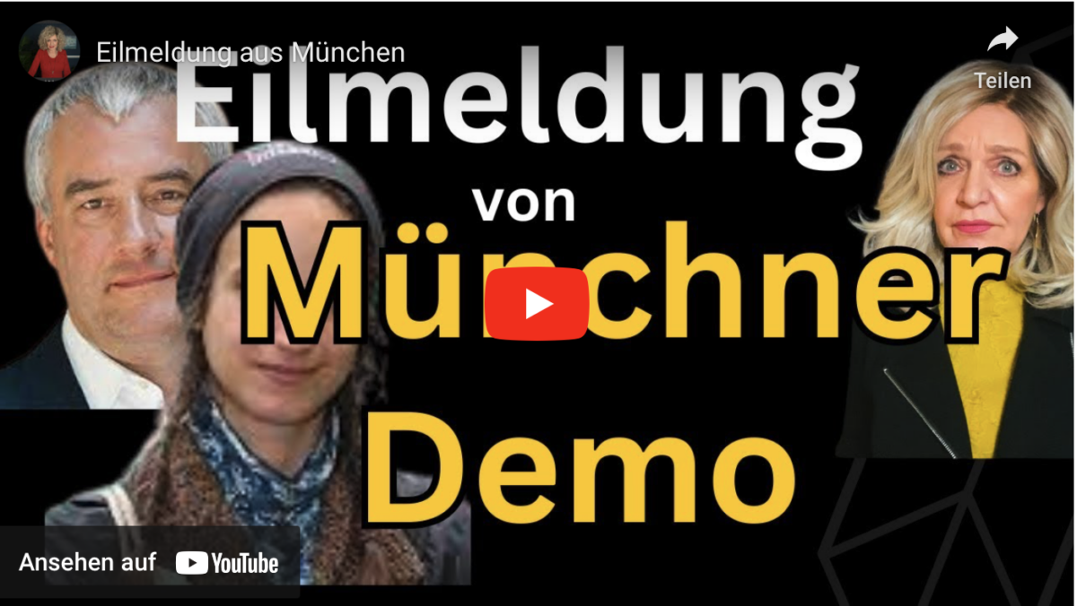 Eilmeldung von Münchner Demo!
