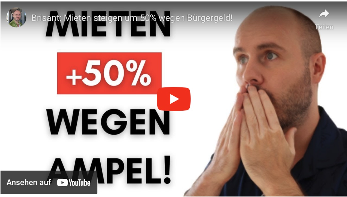 Brisant: Mieten steigen um 50% wegen Bürgergeld!