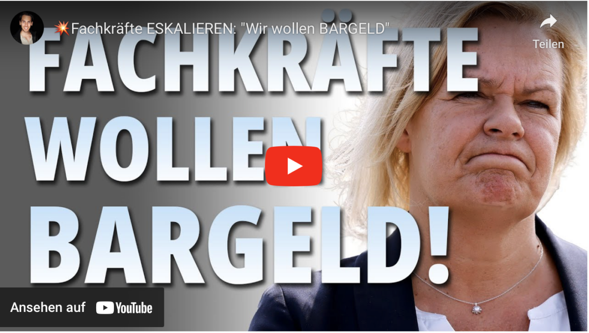 Fachkräfte ESKALIEREN: „Wir wollen BARGELD“