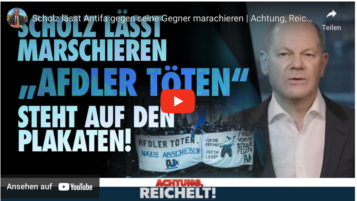 Scholz lässt Antifa gegen seine Gegner marachieren!