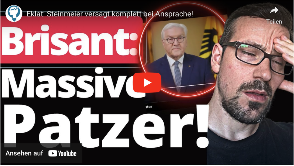 Eklat: Steinmeier versagt komplett bei Ansprache!