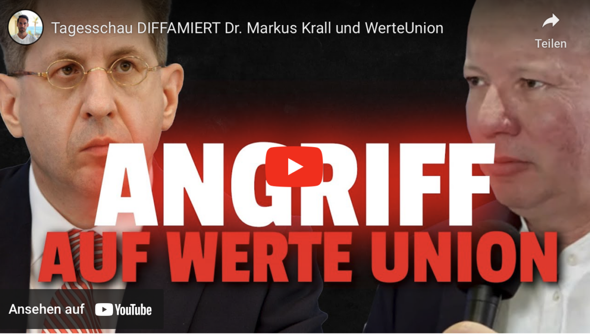 Tagesschau DIFFAMIERT Dr. Markus Krall und WerteUnion