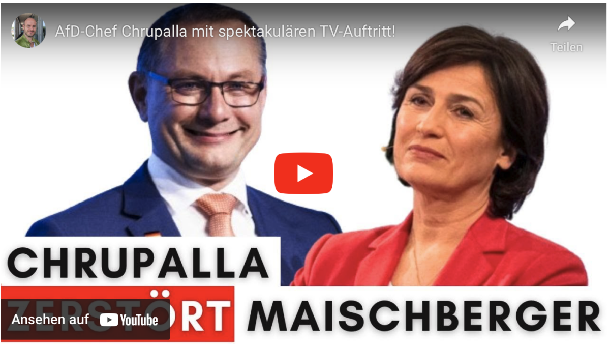 AfD-Chef Chrupalla mit spektakulären TV-Auftritt!
