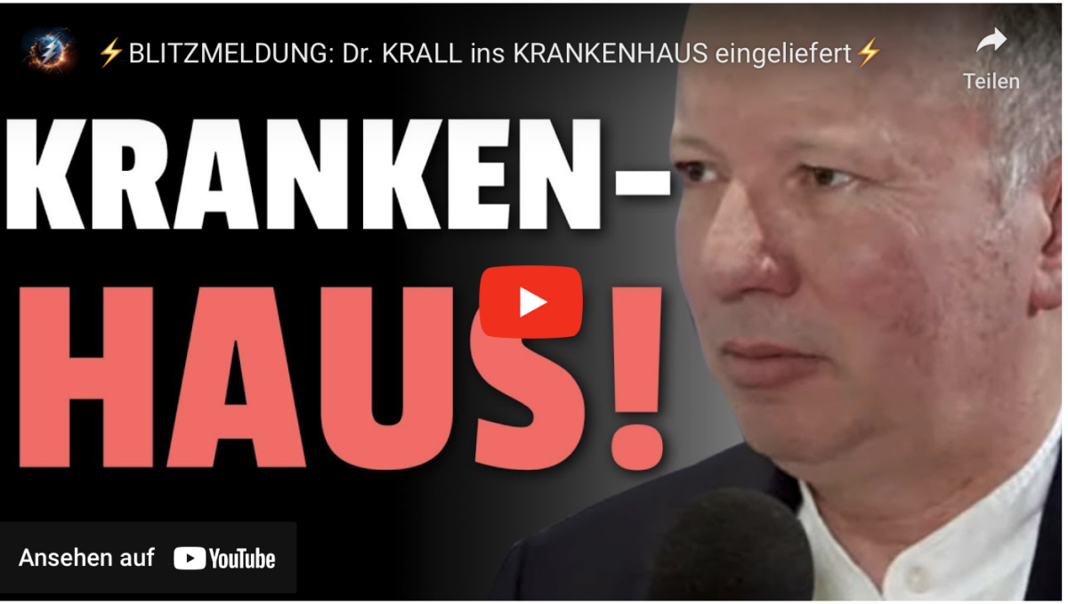 BLITZMELDUNG: Dr. KRALL ins KRANKENHAUS eingeliefert