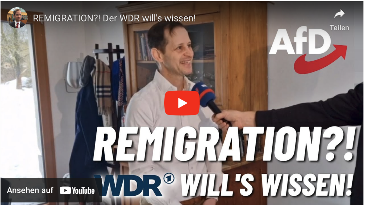 REMIGRATION?! Der WDR will’s wissen!