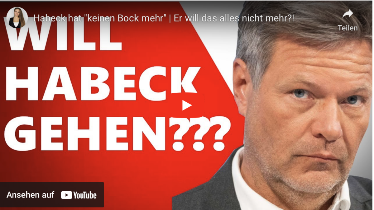 Habeck hat „keinen Bock mehr“ | Er will das alles nicht mehr?!