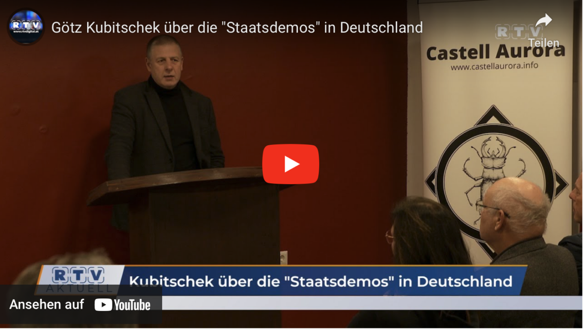Götz Kubitschek über die „Staatsdemos“ in Deutschland!