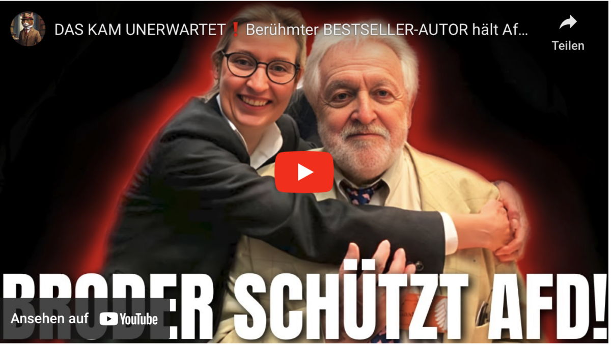 DAS KAM UNERWARTET❗Berühmter BESTSELLER-AUTOR hält AfD-Proteste für falsches Spiel!