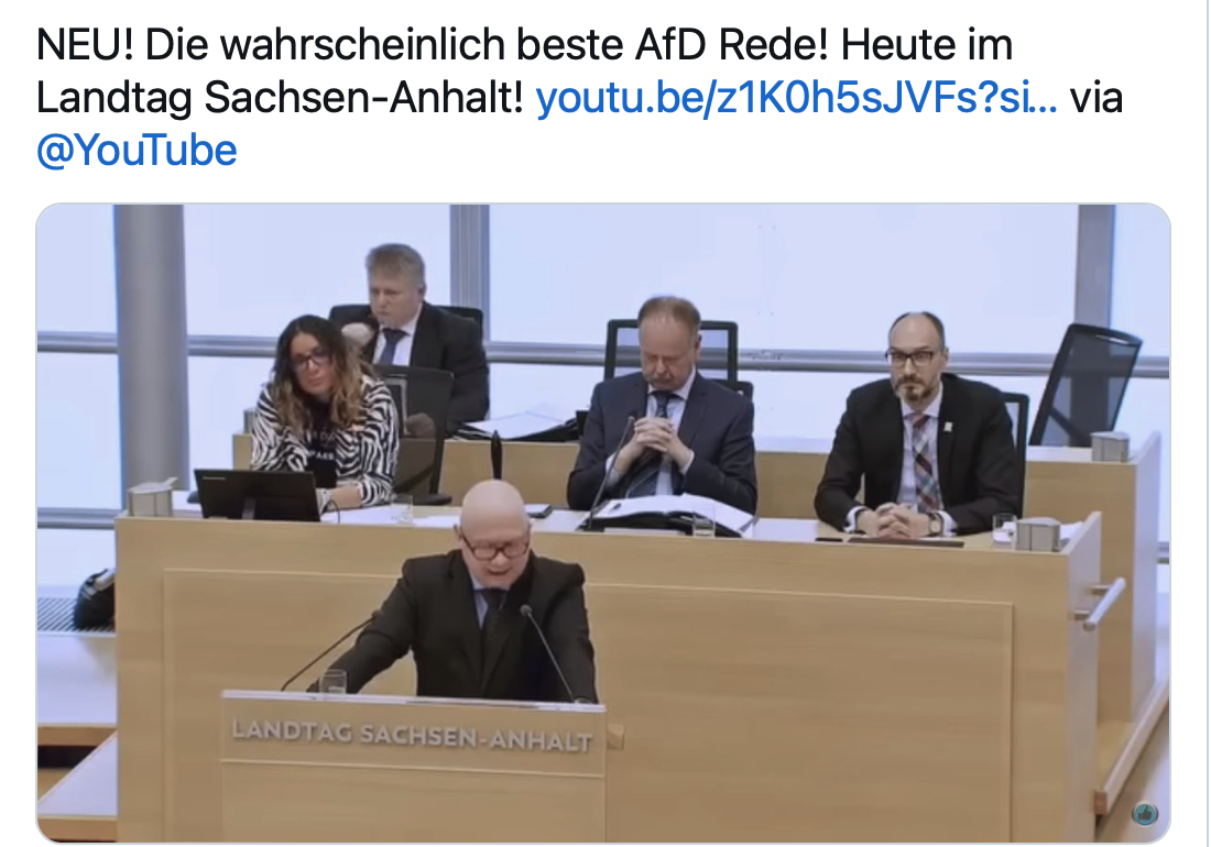 Die wahrscheinlich beste AfD Rede! Heute im Landtag Sachsen-Anhalt!