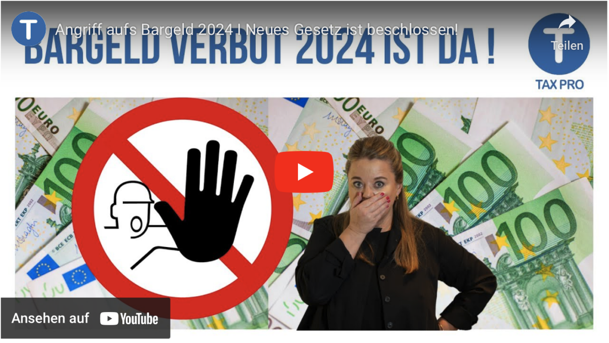 Angriff aufs Bargeld 2024 I Neues Gesetz ist beschlossen!