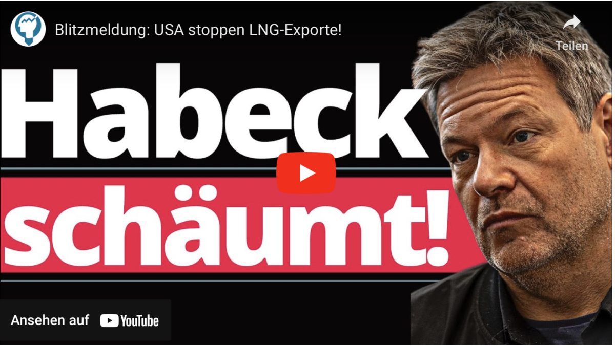 Blitzmeldung: USA stoppen LNG-Exporte!