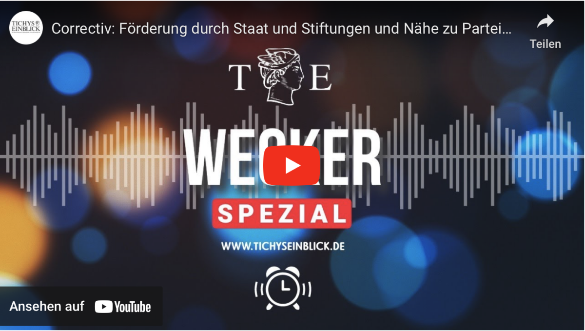 Correctiv: Förderung durch Staat und Stiftungen und Nähe zu Parteien!