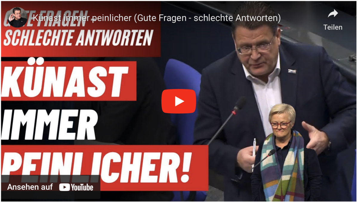 Künast immer peinlicher (Gute Fragen – schlechte Antworten)
