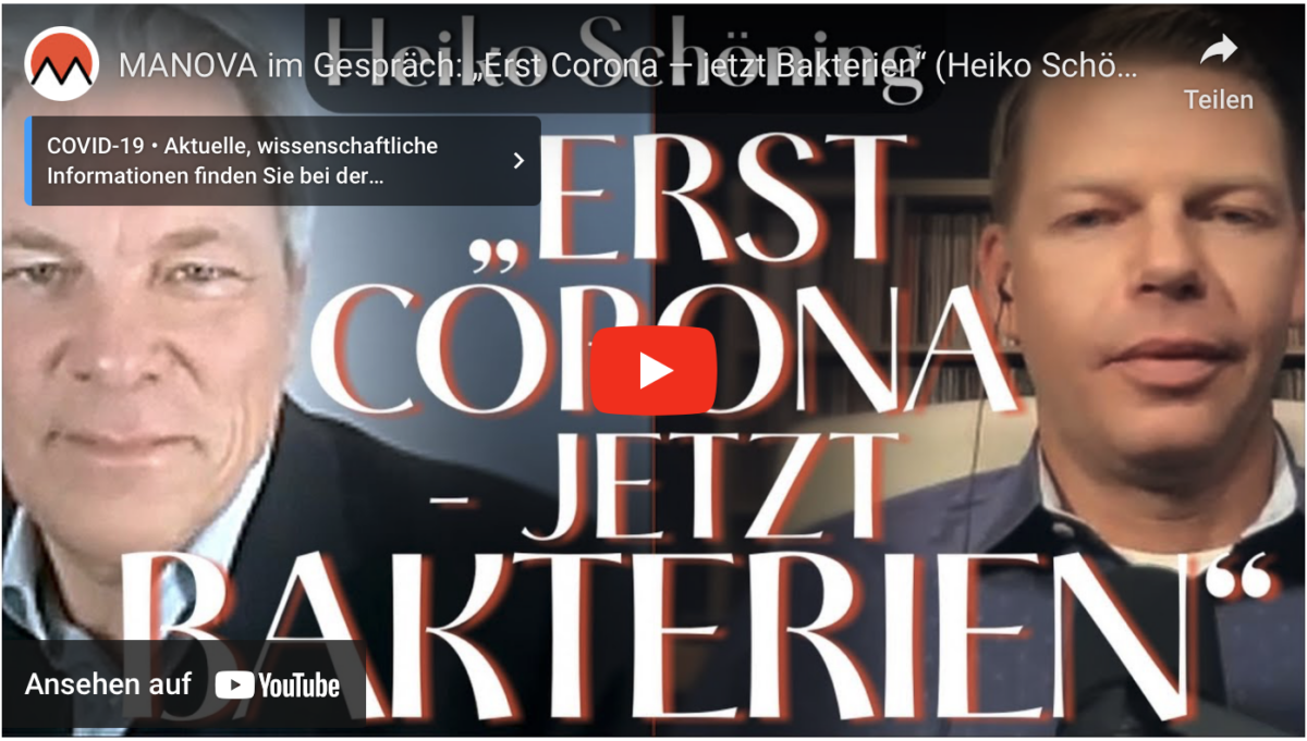 MANOVA im Gespräch: „Erst Corona — jetzt Bakterien“ (Heiko Schöning und Tom-Oliver Regenauer)