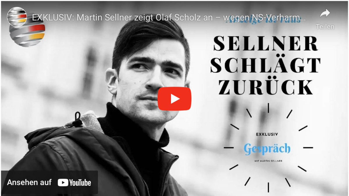 EXKLUSIV: Martin Sellner zeigt Olaf Scholz an – wegen NS-Verharmlosung!