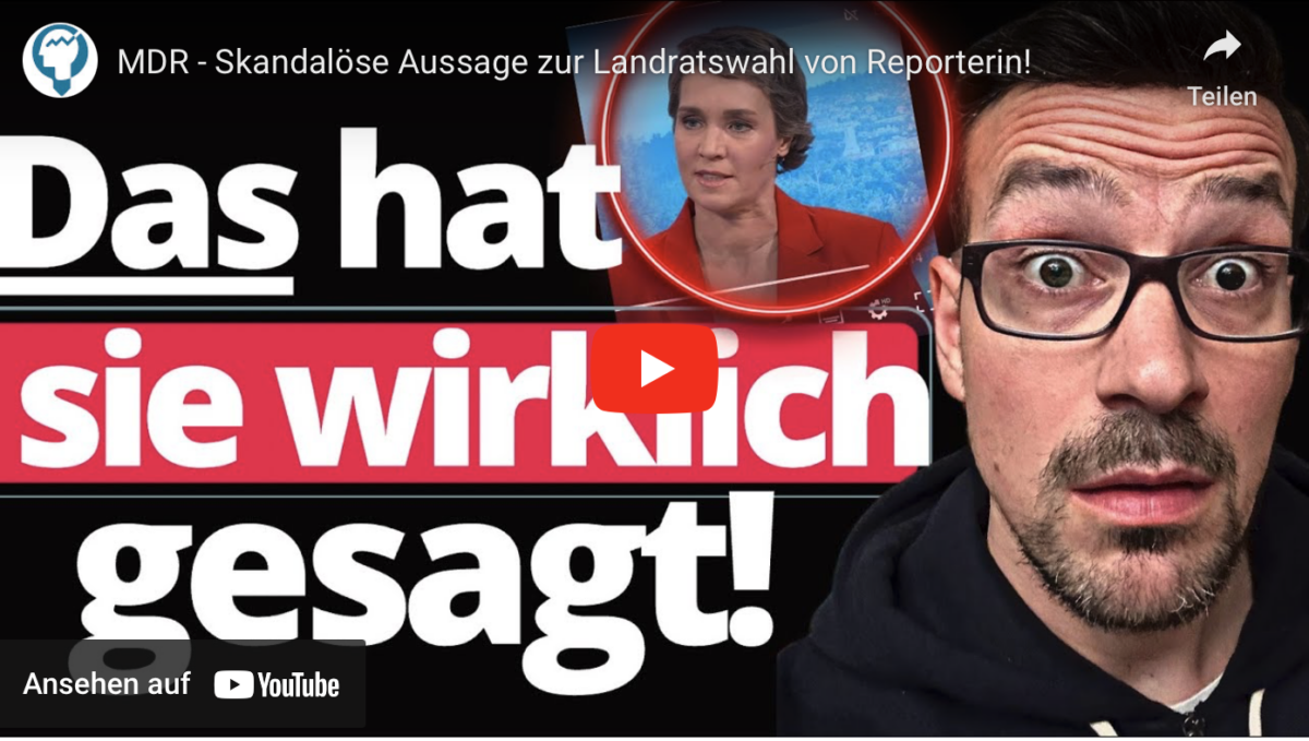 MDR – Skandalöse Aussage zur Landratswahl von Reporterin!