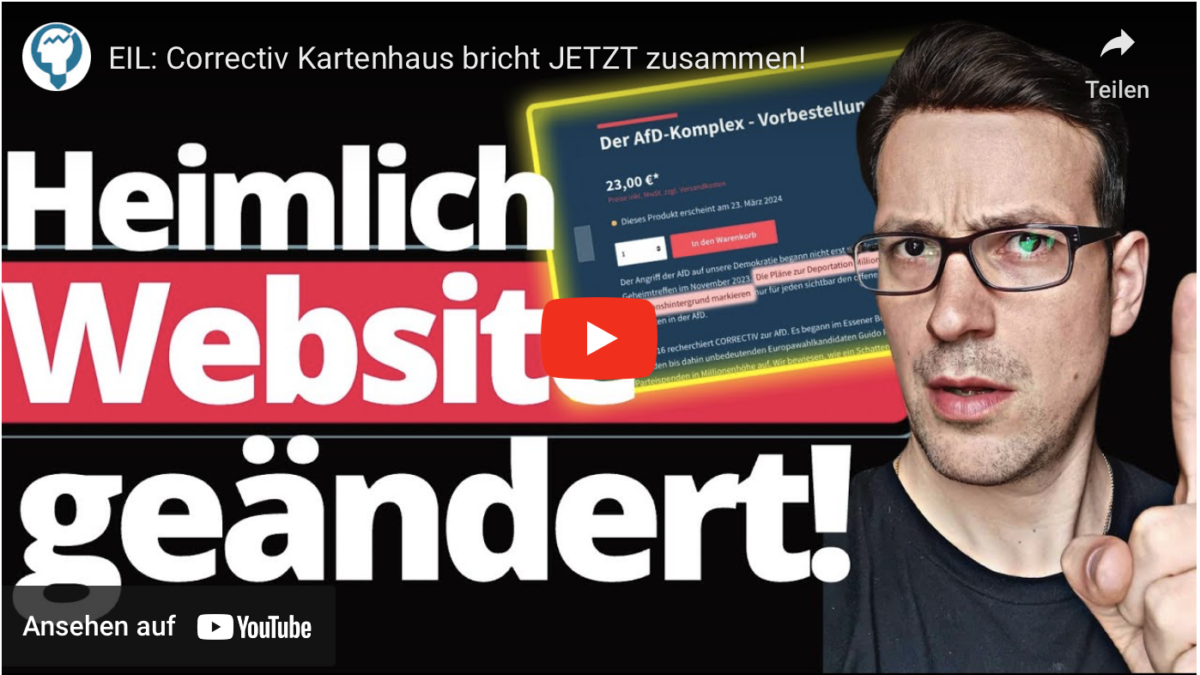EIL: Correctiv Kartenhaus bricht JETZT zusammen!