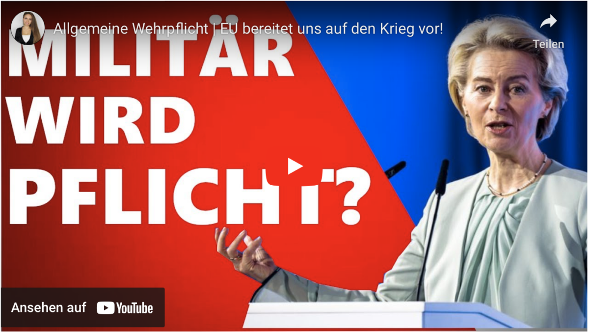 Allgemeine Wehrpflicht | EU bereitet uns auf den Krieg vor!