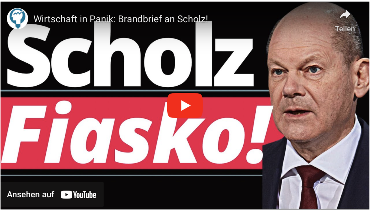 Wirtschaft in Panik: Brandbrief an Scholz!