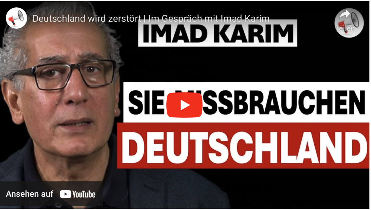 Deutschland wird zerstört, Sie missbrauchen Deutschland | Im Gespräch mit Imad Karim!