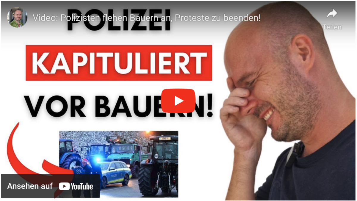 Video: Polizisten flehen Bauern an, Proteste zu beenden!