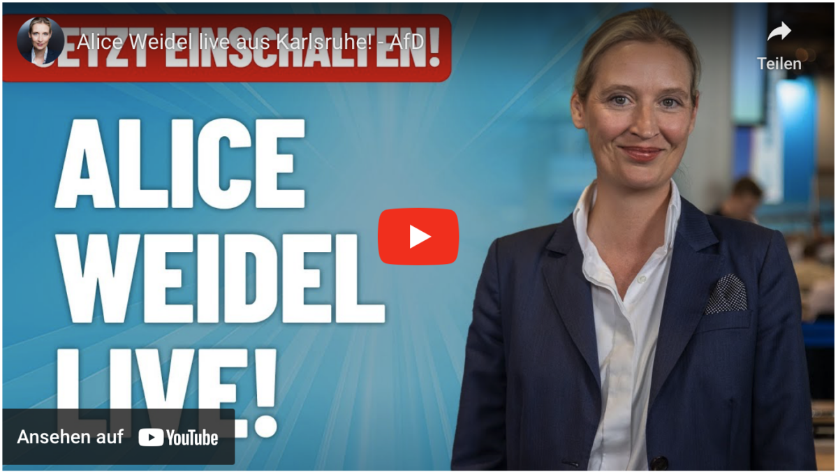 Alice Weidel live aus Karlsruhe!