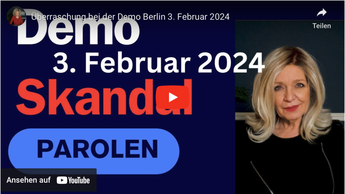 Überraschung bei der Demo Berlin 3. Februar 2024!