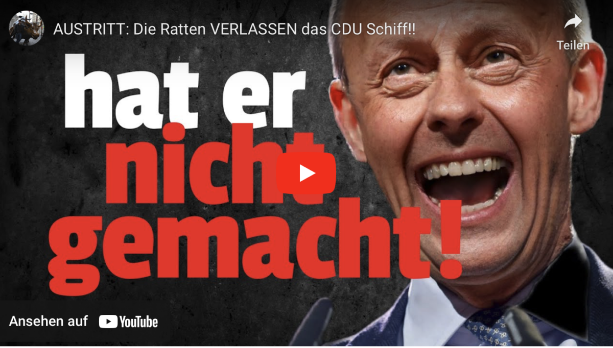 AUSTRITT: Die Ratten VERLASSEN das CDU Schiff!!