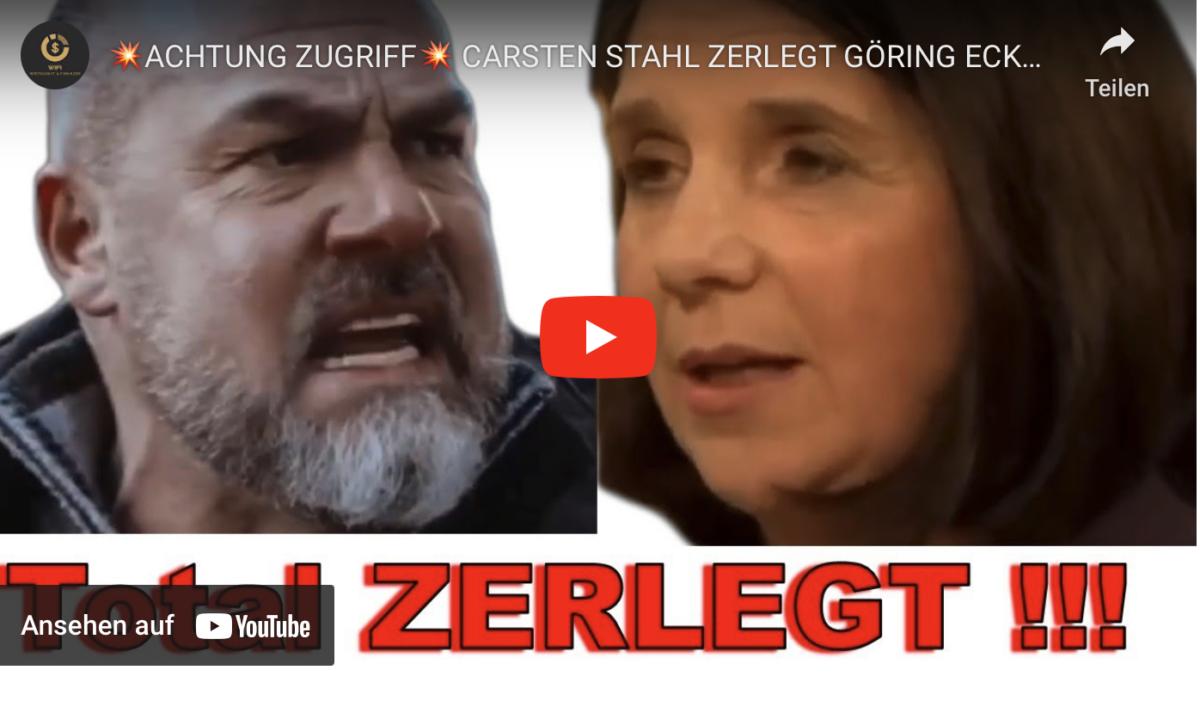 ACHTUNG ZUGRIFF: CARSTEN STAHL ZERLEGT GÖRING ECKHARDT!