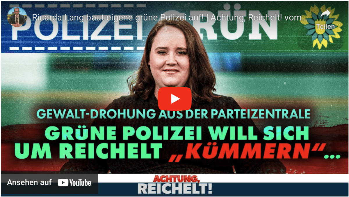 Ricarda Lang baut eigene grüne Polizei auf!