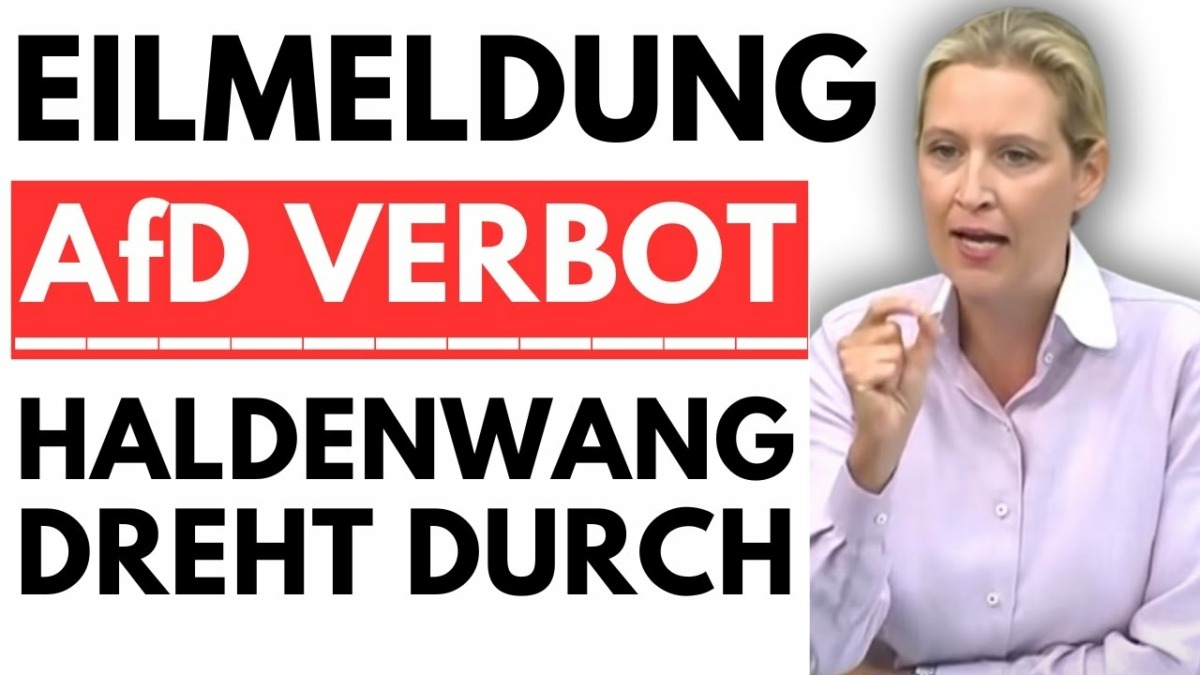 EILMELDUNG: SPEKTAKULÄRE WENDUNG BEIM AfD VERBOT