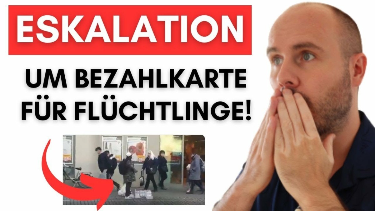 Videobeweis: Flüchtling kippt Mineralwasser weg, um an Bargeld zu kommen!
