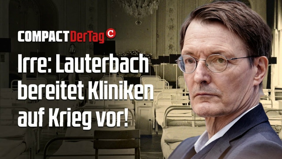 Irre: Lauterbach bereitet Kliniken auf Krieg vor!