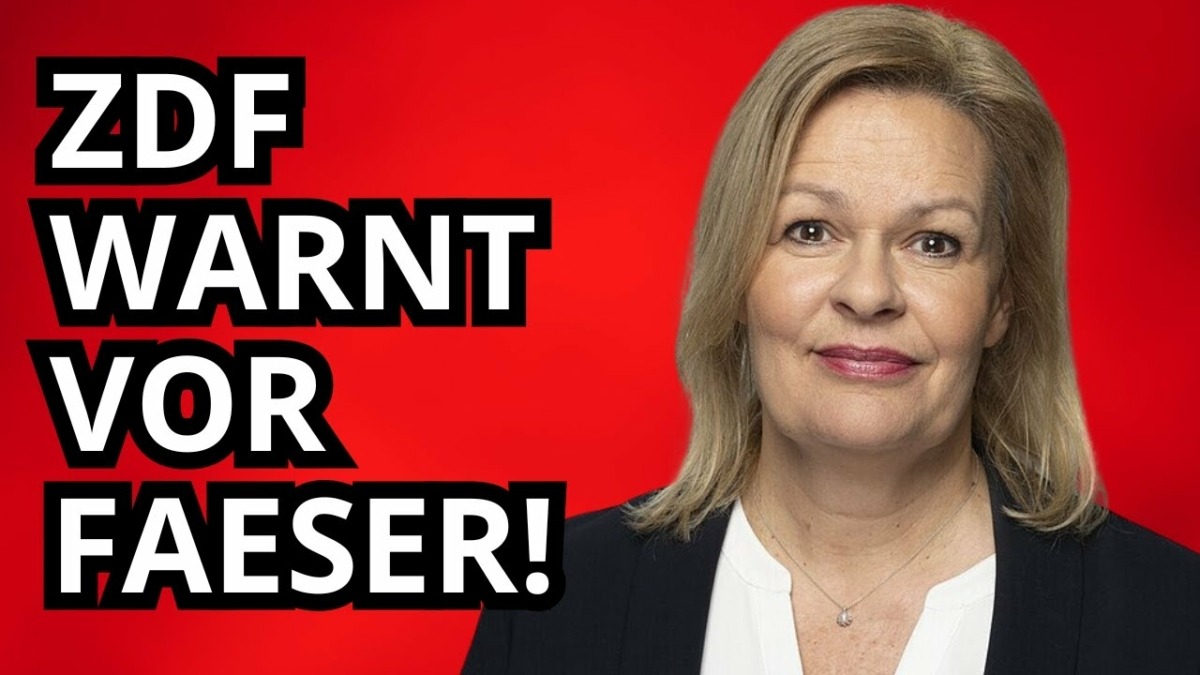 Unglaublich: ZDF warnt vor Nancy Faeser