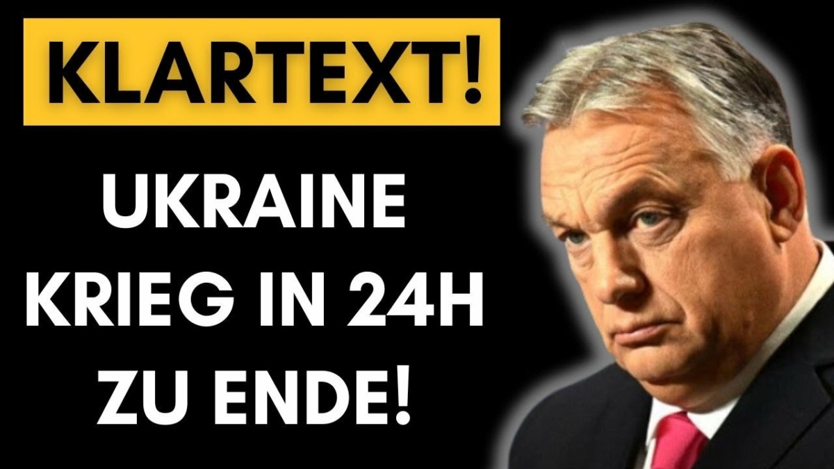 Orban enthüllt, wie Trump in 24h den Krieg stoppen will (und sich IRRT!)