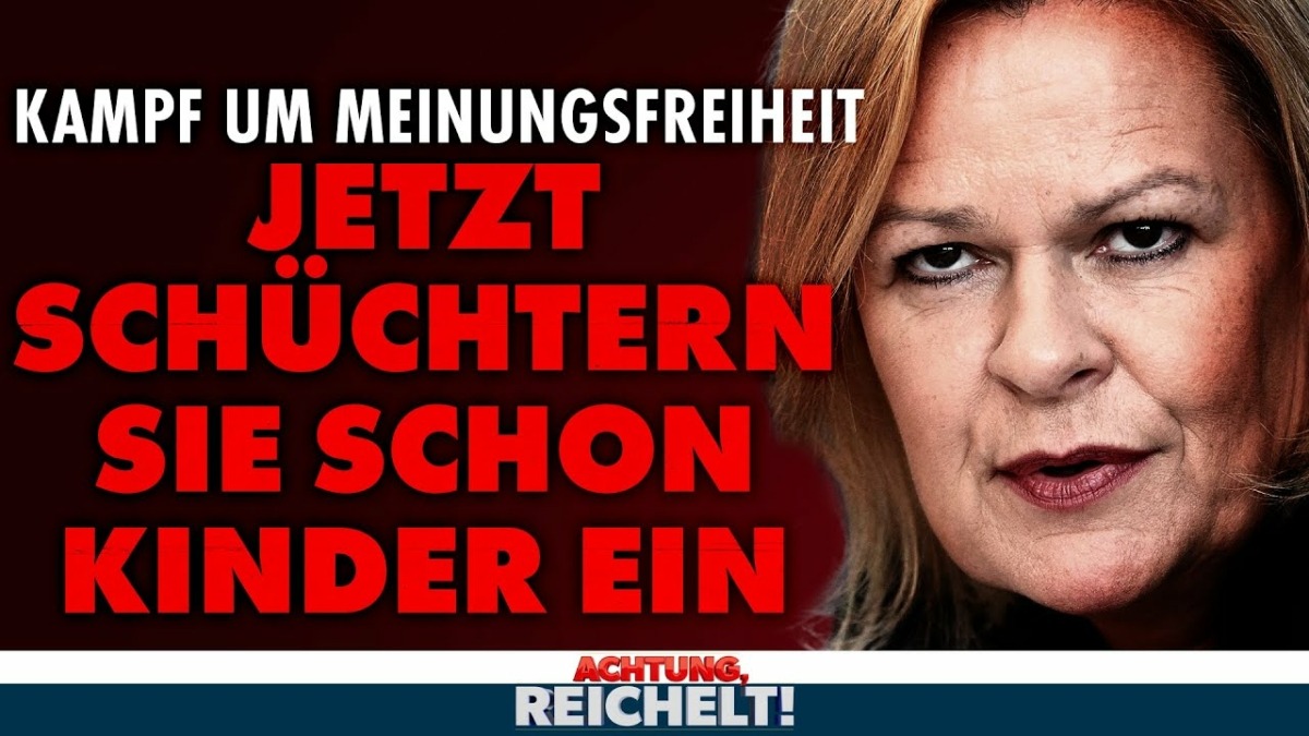 Der Staat dreht durch: Faeser bekämpft die Meinungsfreiheit!