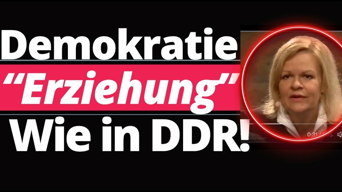 Unfassbar: Faeser gibt wahre Gesinnung Preis!