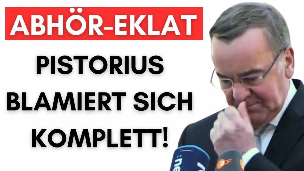 Pressekonferenz ist Katastrophe! Pistorius macht alles noch SCHLIMMER!