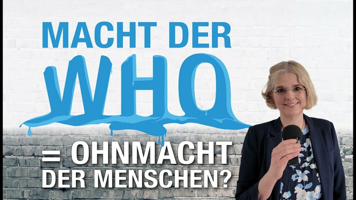Münchner WHO-Symposium – Dr. Beate Sibylle Pfeil!