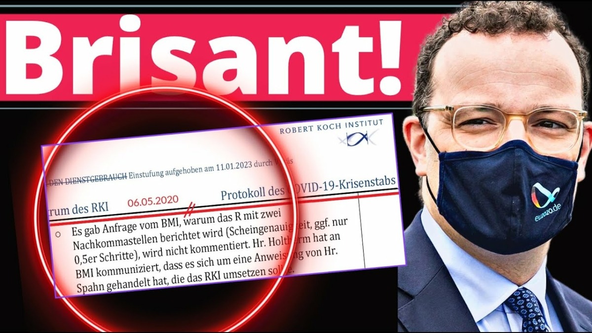 Nächster RKI Hammer! „Anweisung von Herrn Spahn!“