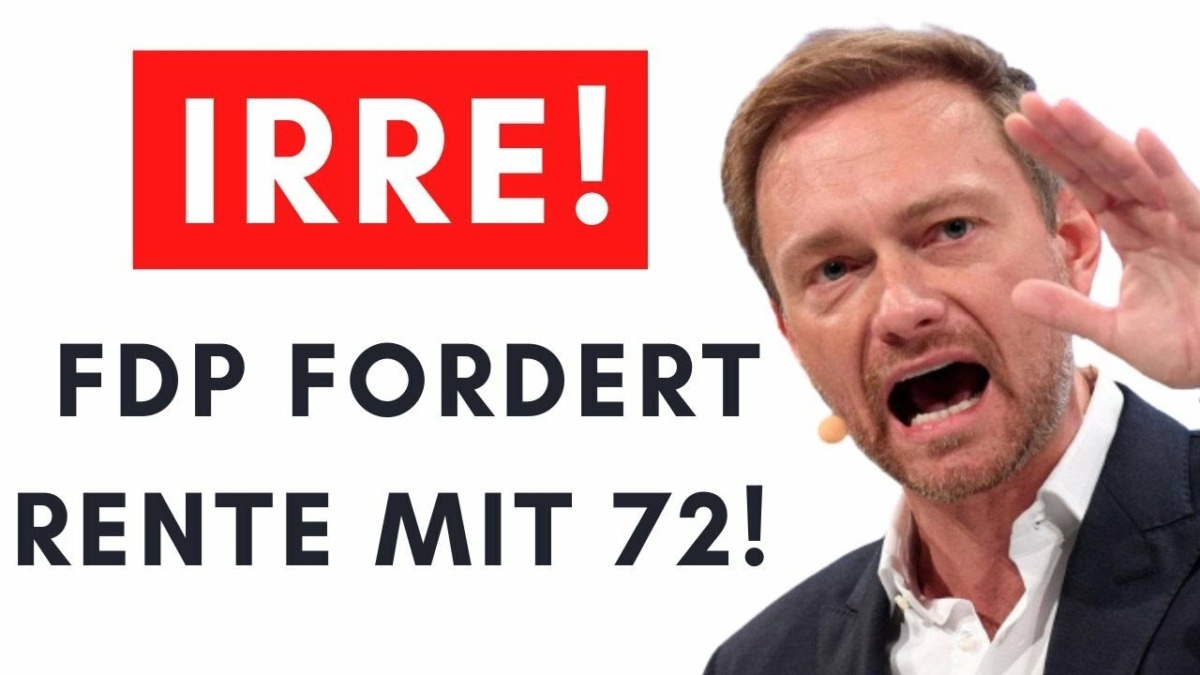 Realitätsverlust! FDP will Renteneintrittsalter „flexibel“ auf 72 erhöhen!