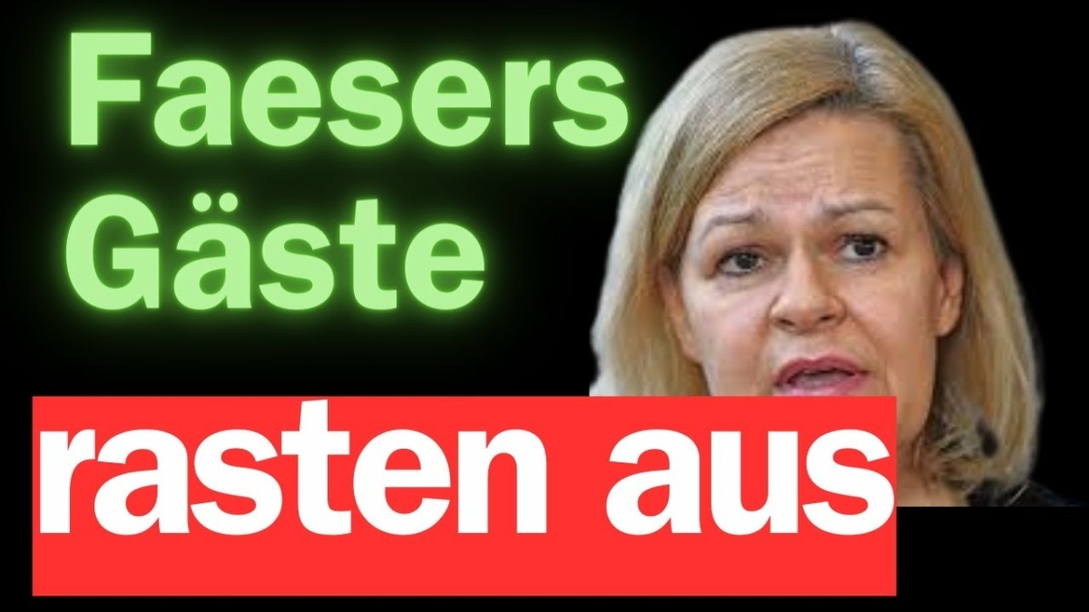 Faesers Gäste rasten aus! Polizeieinsatz wegen Kreuz an Halskette!