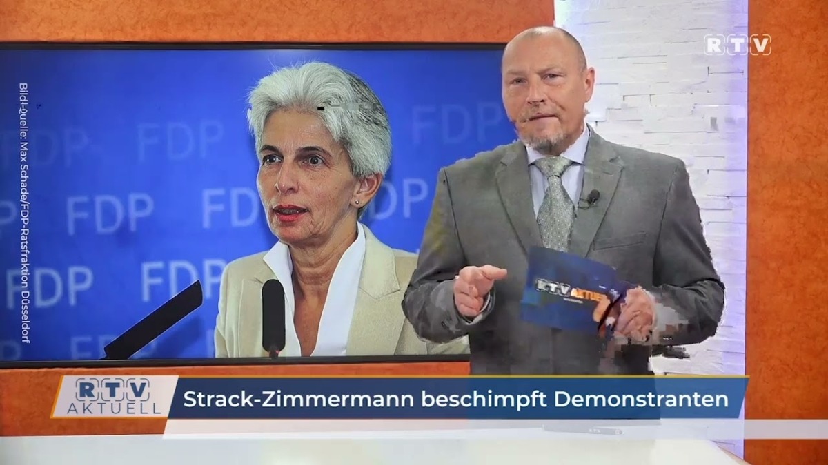 FDP-Spitzenkandidatin für die EU-Wahl Strack-Zimmermann beschimpft Demonstranten!