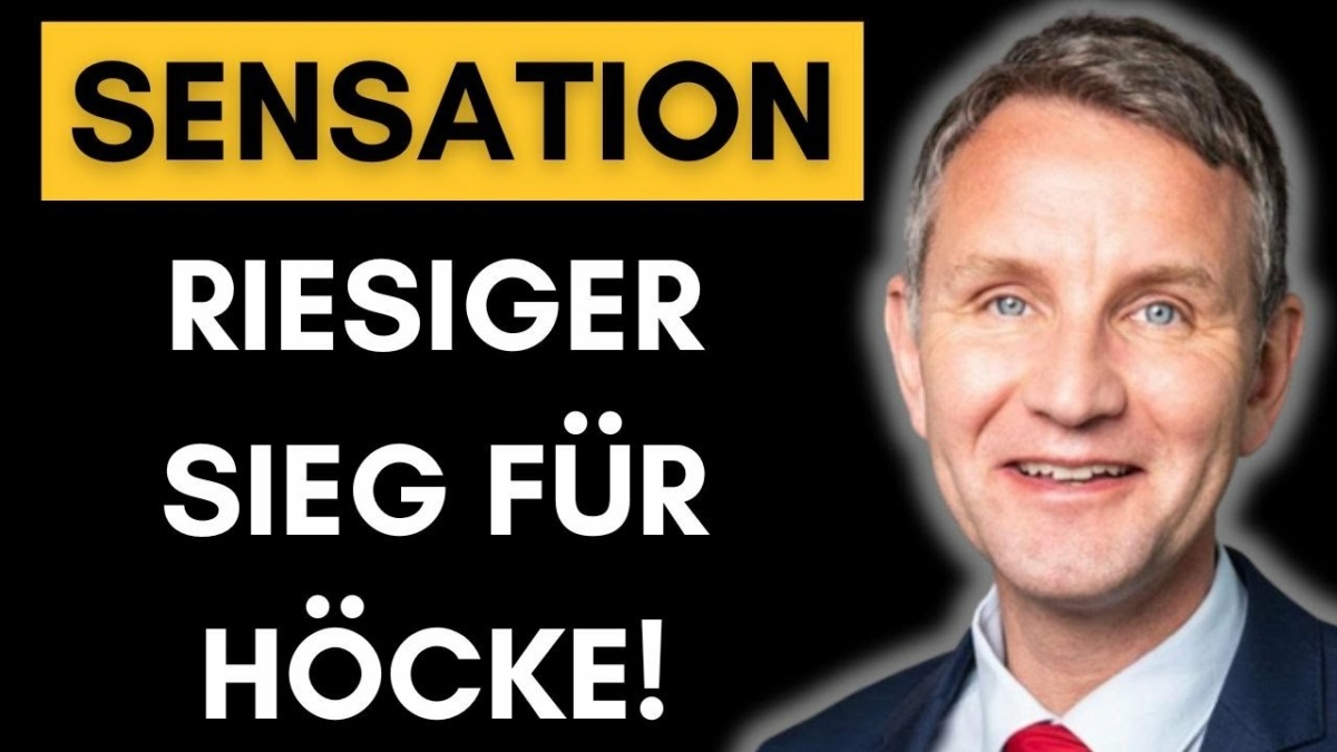 Eilmeldung: Höcke gewinnt wichtigste Etappe vor Gericht!