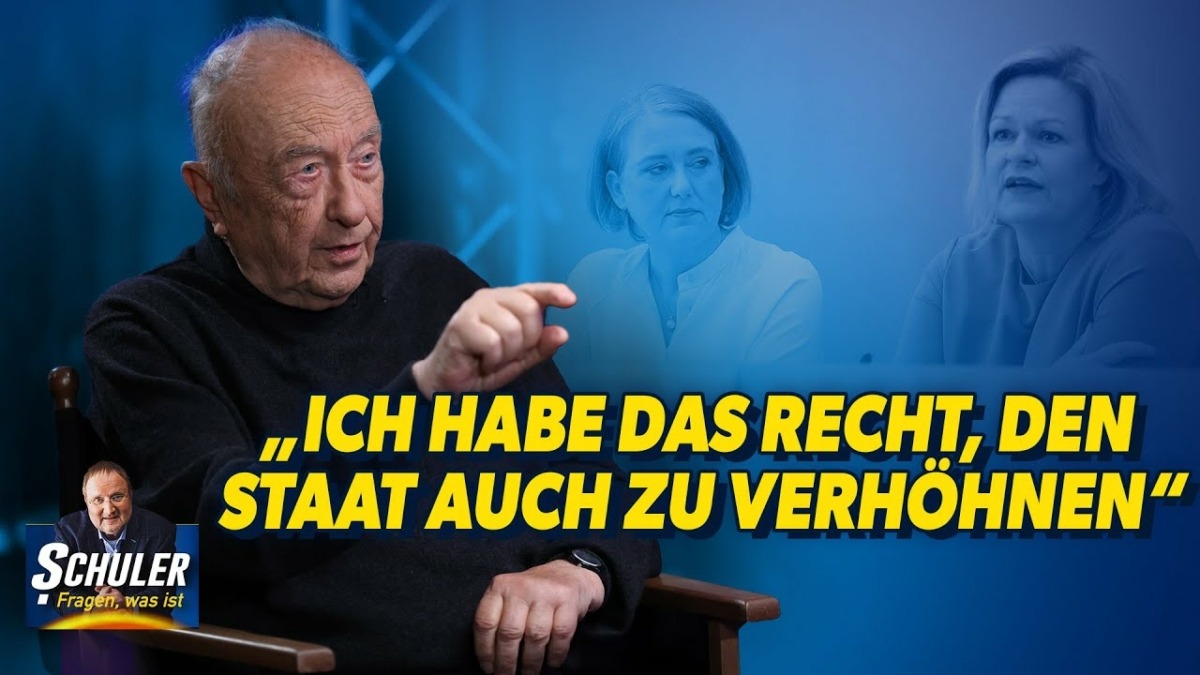 Prof. Scholz kontert Nancy Faeser: „Ich habe das Recht, den Staat auch zu verhöhnen“!