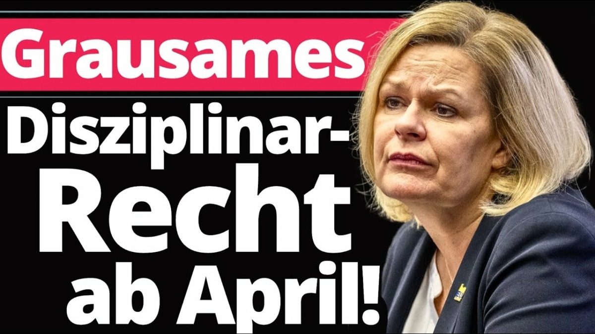 Hochbrisant: Nancy Faeser greift eiskalt durch!