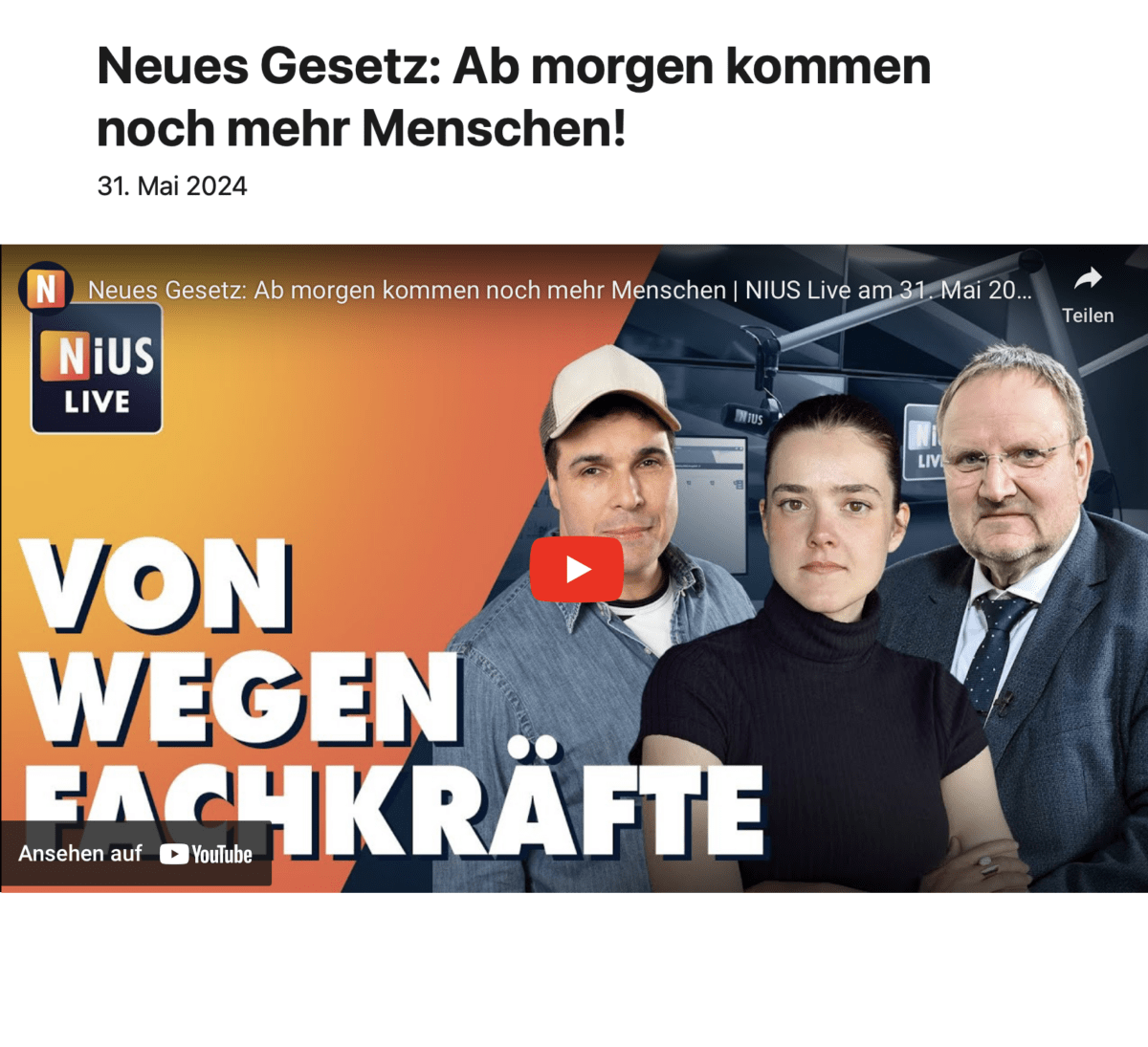 Neues Gesetz: Ab morgen kommen noch mehr Menschen!