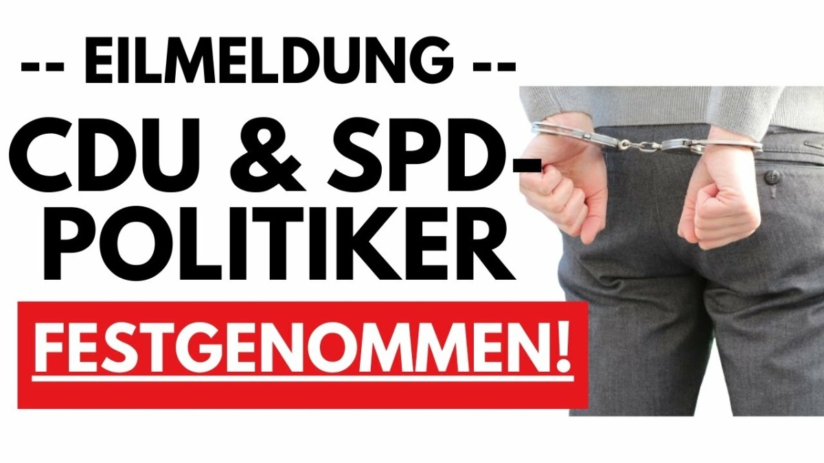 JETZT FLIEGT ALLES AUF: FESTNAHMEN BEI CDU & SPD WEGEN SCHLEUSERSKANDAL!