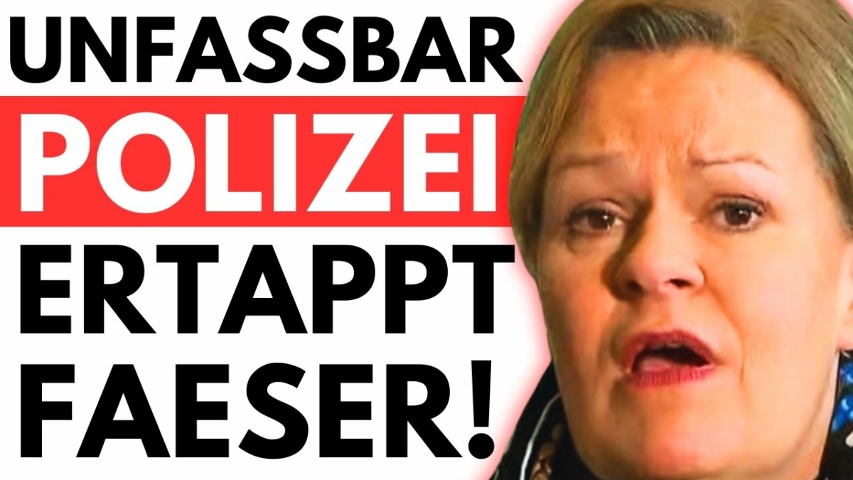 NANCY FAESER HAT PROBLEME MIT DER POLIZEI – WAHRHEIT WURDE AUFGEDECKT
