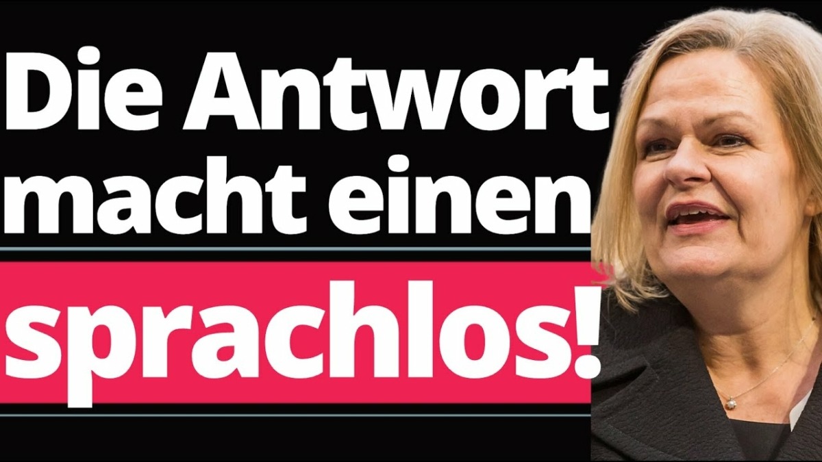 Faeser bekommt krachenden Brandbrief von Landrätin!